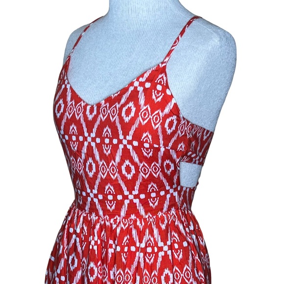 Everly Women’s Racerback Ikat Print Dress With Side & Back Cutouts Small… - Picture 9 of 16